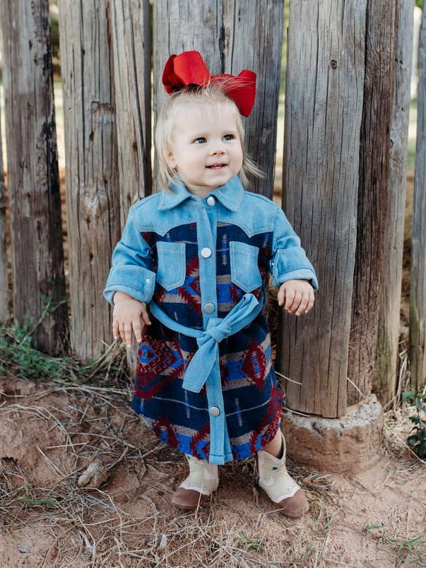 Vestido de Ganga Azteca, 0M-5T por atacado de Shea Baby