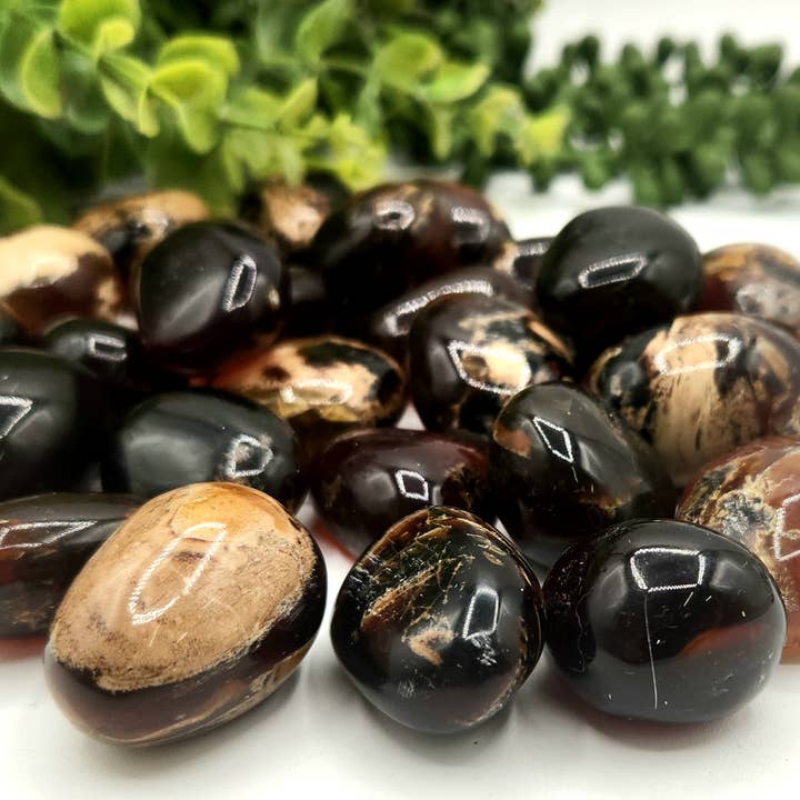 Amber-Indonesian (250gm) Tumbled Stone 20-35mm for wholesale by Meraki Gemstones