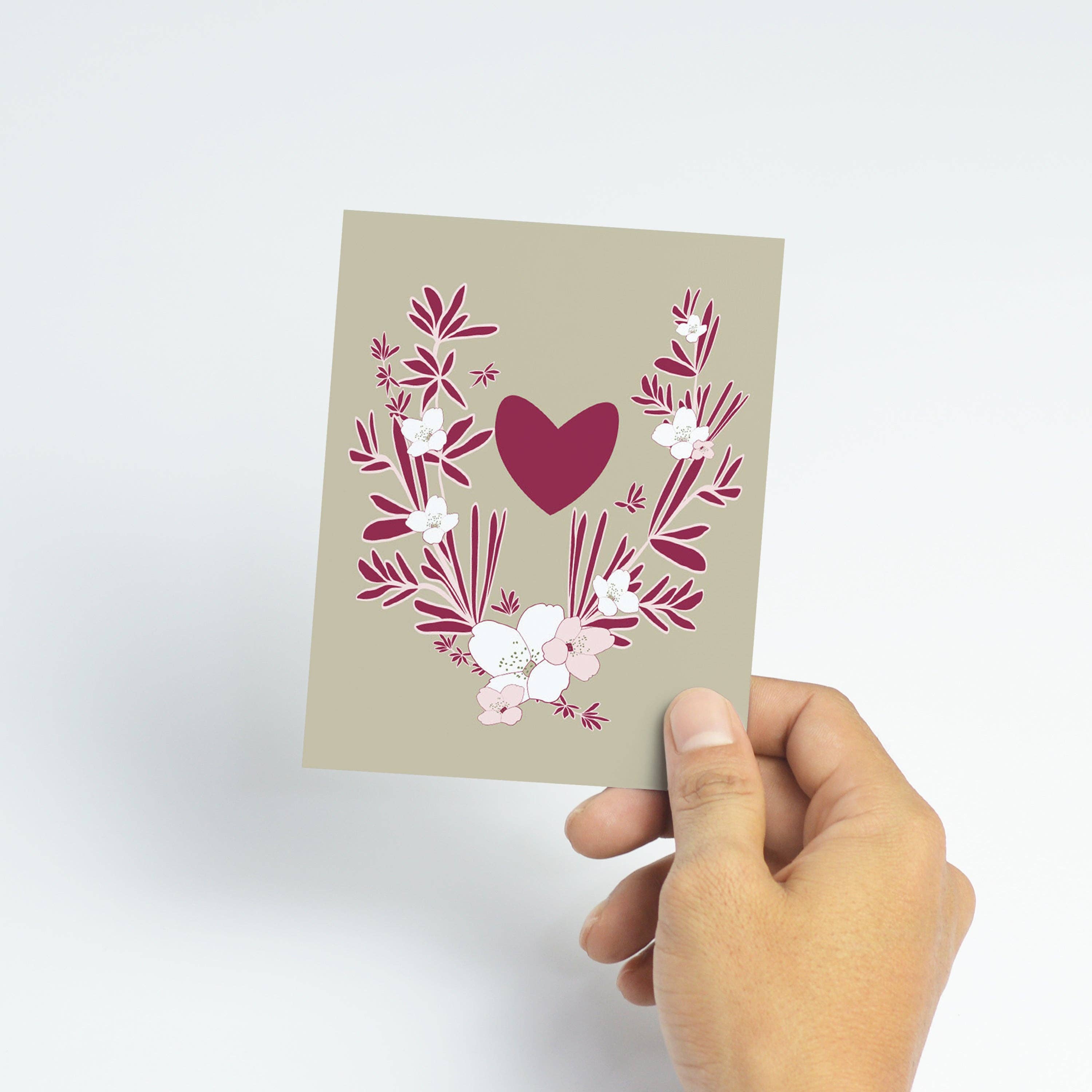 Kartoti Designs - Wholesale Stationery/Notecard Set - Sweetheart Garden Mini Print Card Set – Set of 33