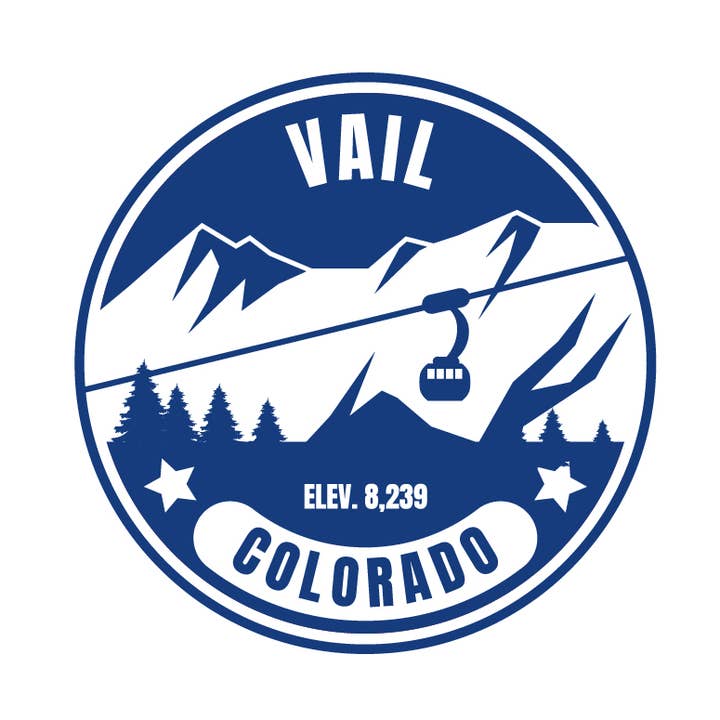 Vail Ski Resort Vinyl Sticker for wholesale by MOJA