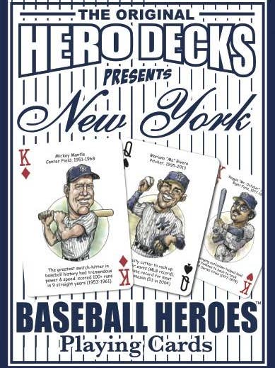 New York Baseball Heroes (Yankees) Playing Cards (11th Edition) **shipping February 2026 for wholesale by Midwest Novelty / Parody Productions