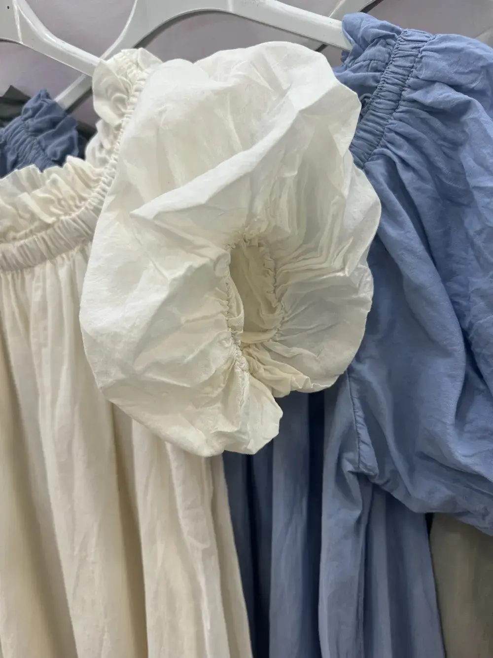 Mimi & Gogo - Wholesale Jurk - Dames - Lange Jurk van Katoenen Voile met Volants @27043_RLDouble12