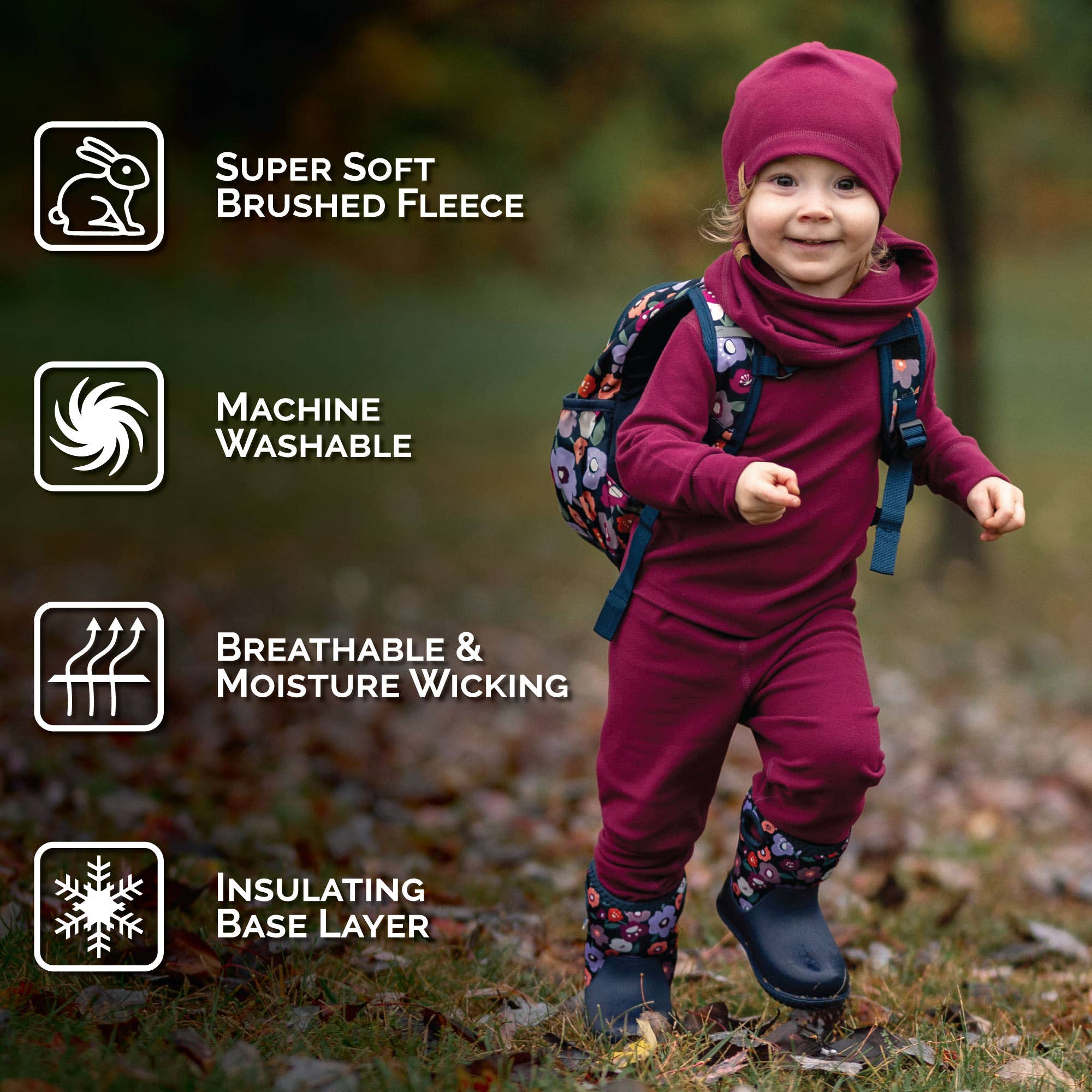 Jan & Jul - Wholesale T-Shirt - Kids - Mulberry | Kids Base Layer Tops3