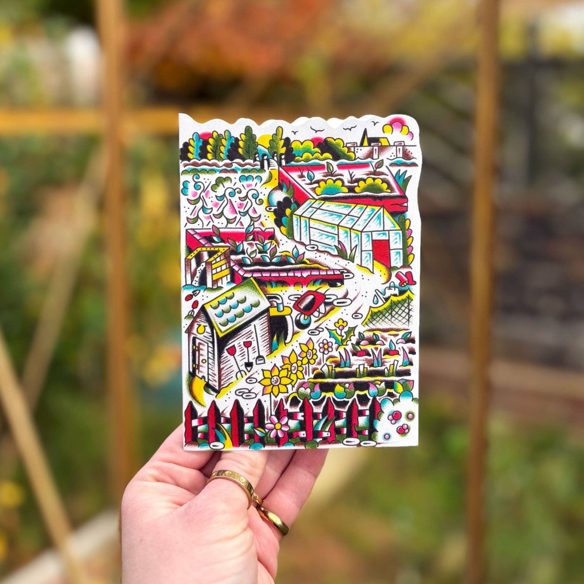 Olive Press Publishing – wholesale Everyday greeting card – Growing Up die-cut card by BlackDog1