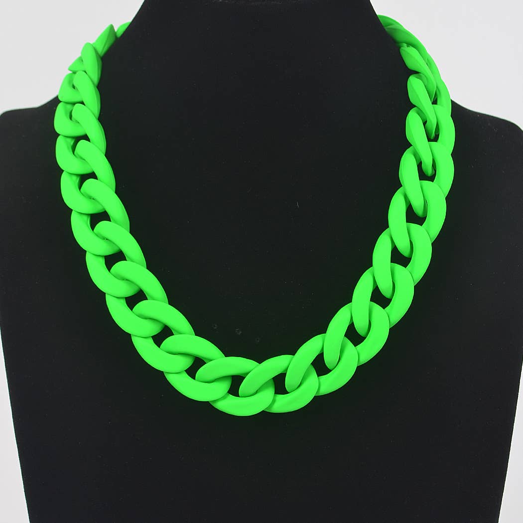 3AM BY H&D ACCESSORIES - Wholesale Link & Chain Necklace - Oversized Color Chain Necklace11