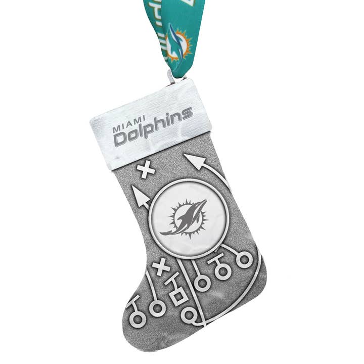 NFL Miami Dolphins Playbook Stocking Ornament for wholesale by Wendell August