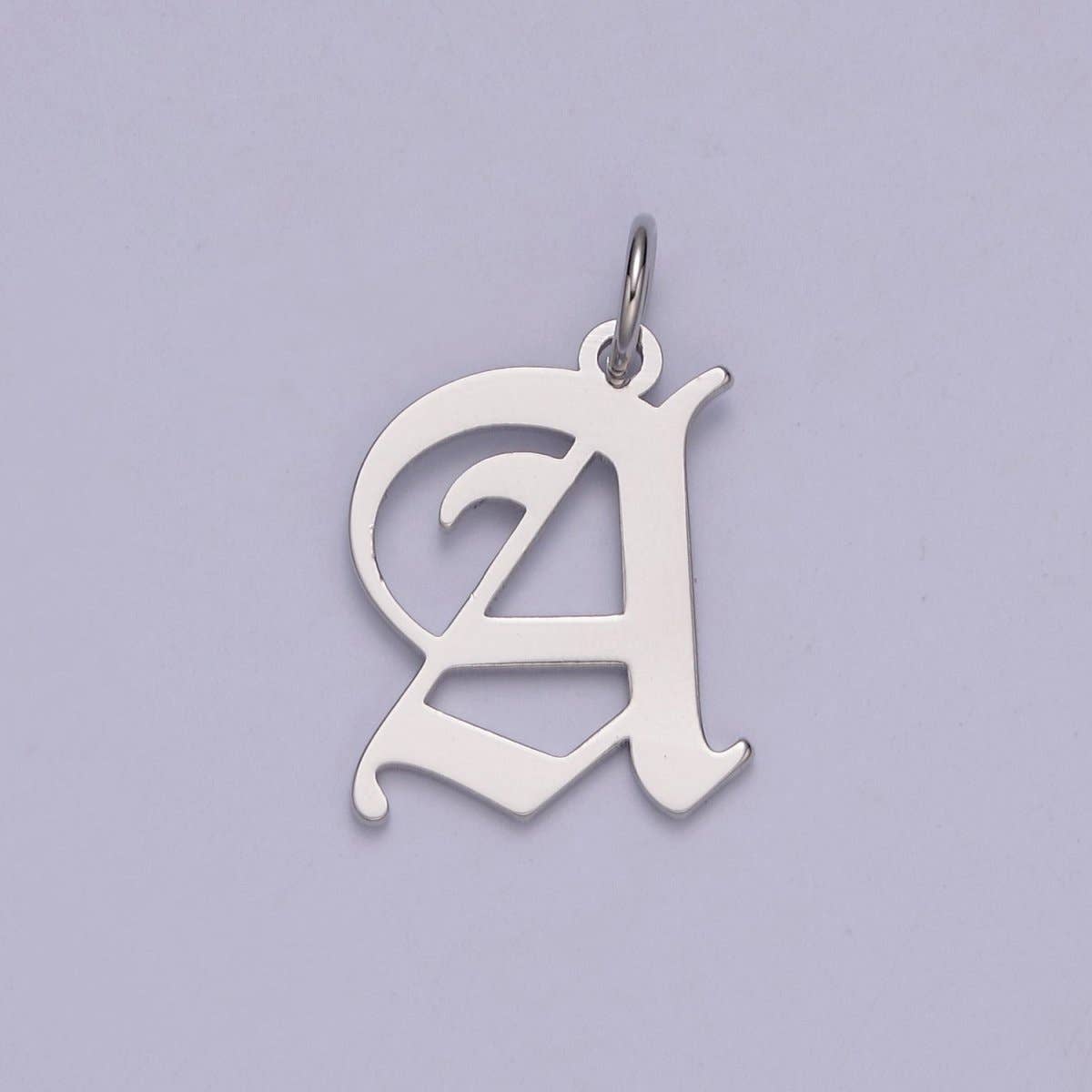 Aim Eternal - Wholesale Individual Charm/Pendant - Gothic Letter Charm, Alphabet Charm, Silver Letter Charm, 26 Letters Initial Charms Old English Letter Pendant A690~A7020