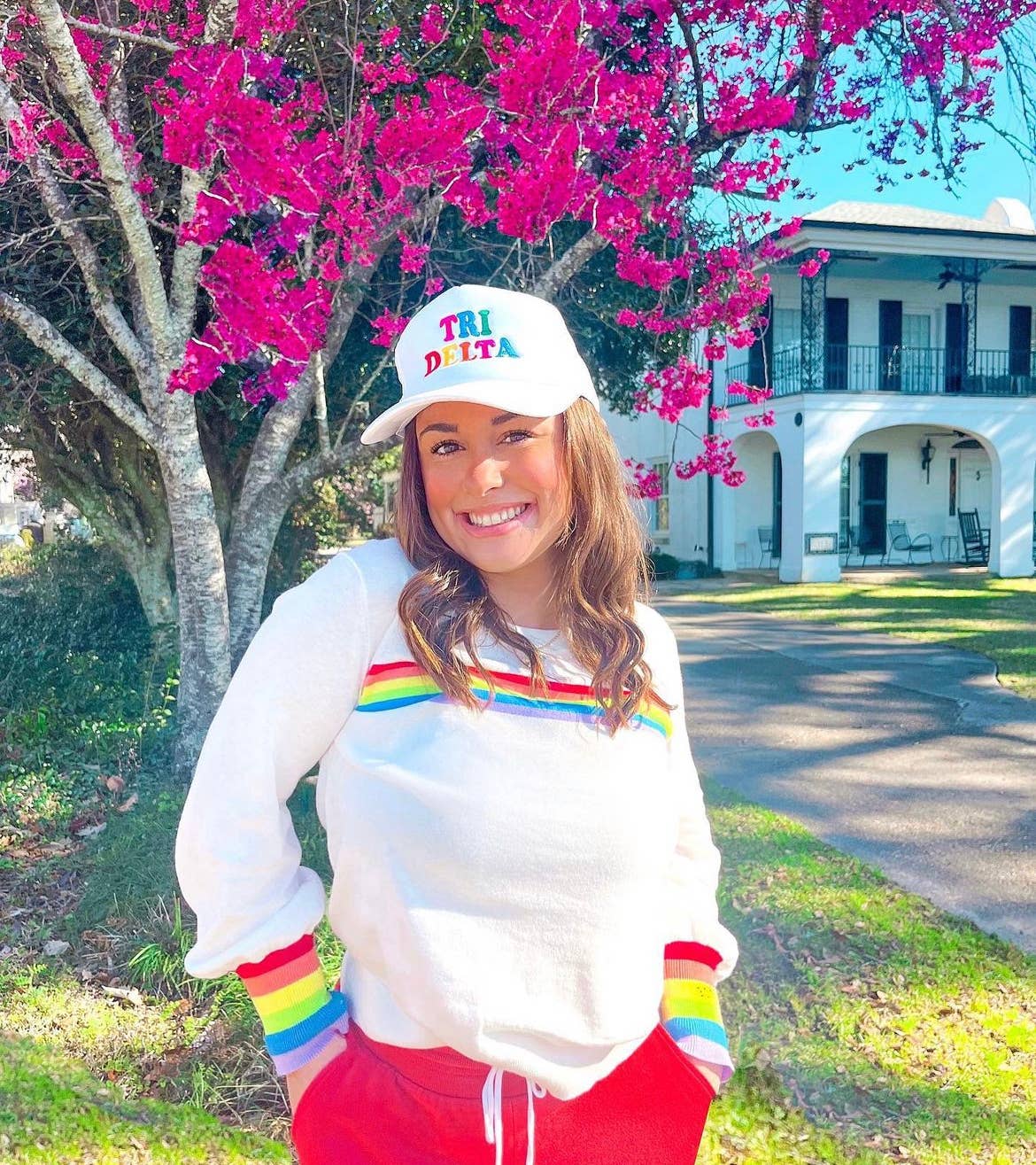 Molly Moran LLC - Wholesale Knit Sweater - Women's - Cream Puff Sleeve Rainbow Sweater8