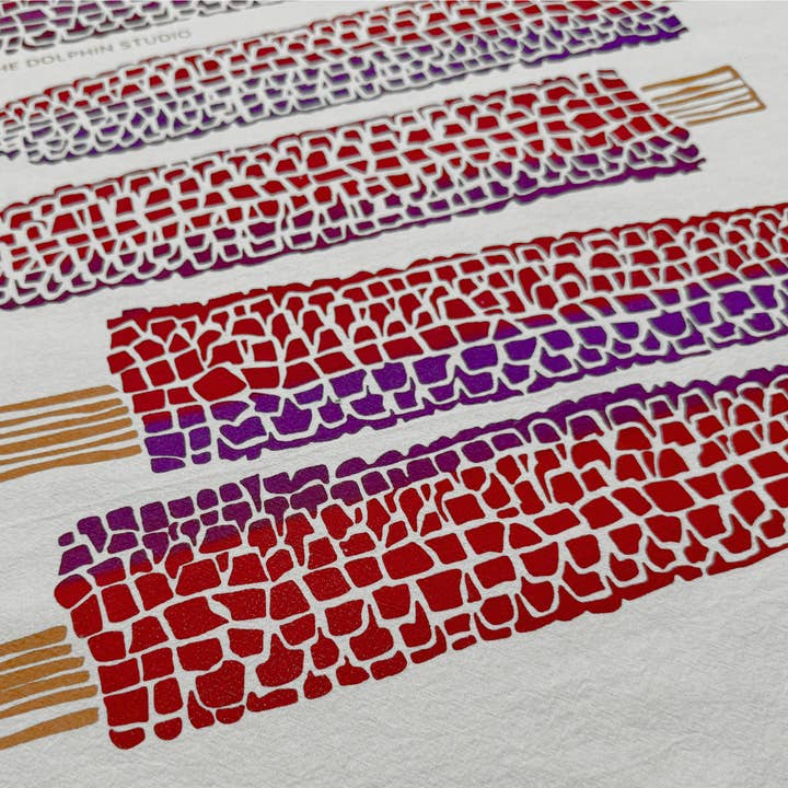 The Dolphin Studio - Wholesale Tea towel - Tea Towel/Kitchen Towel/Dishcloth - Harvest Corn2