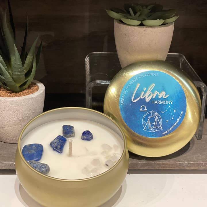 Scents by the Bay - Wholesale Travel Candles - Zodiac Hydrating Massage Oil Candles6