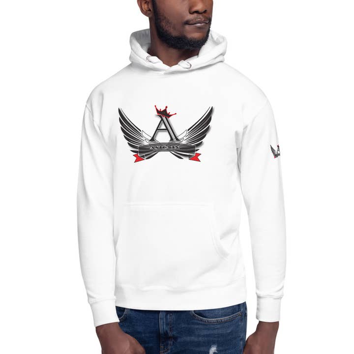 Astonix White Premium Hoodie | Cotton Heritage M2580 for wholesale by Astonix
