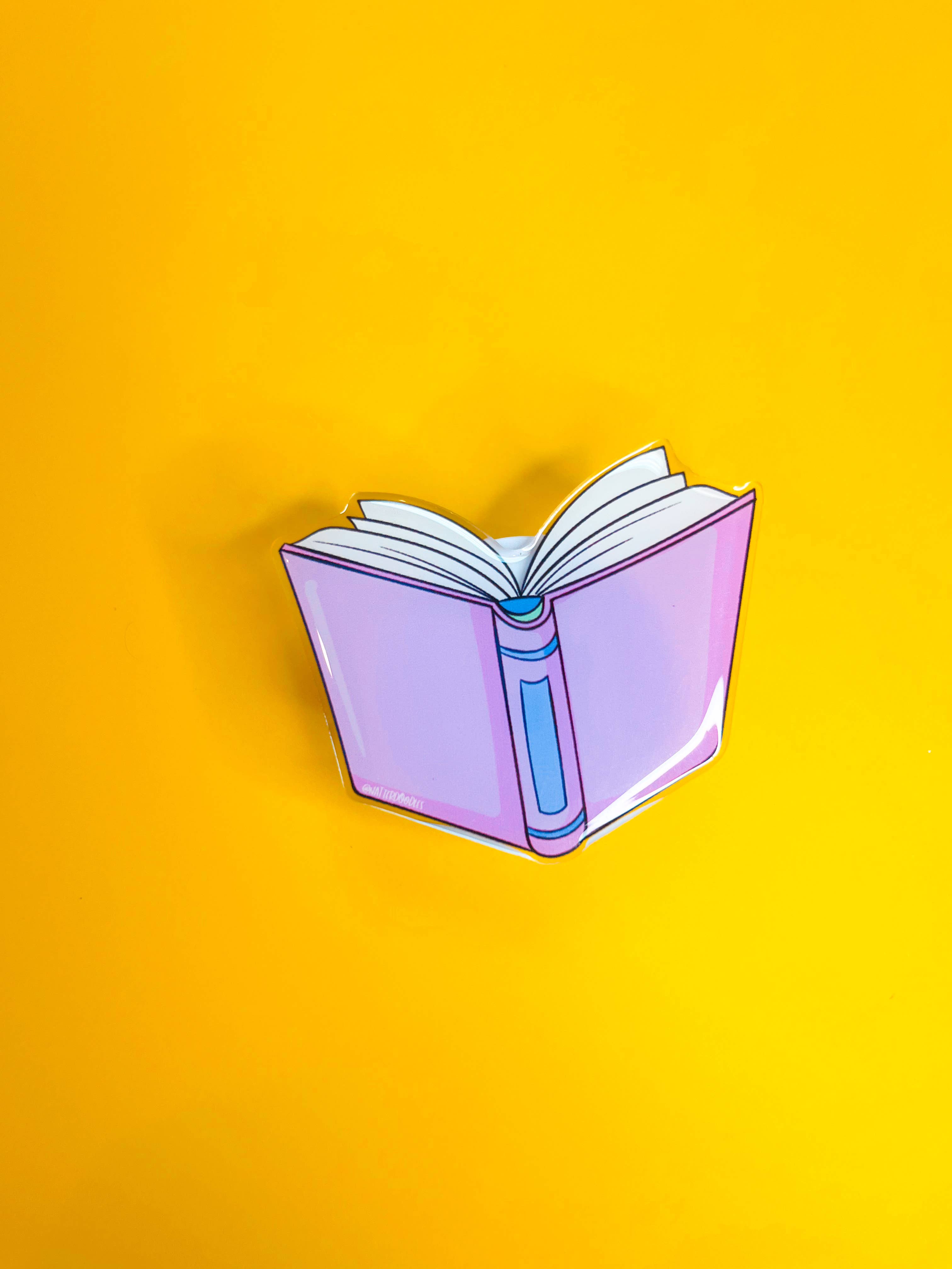 NatterDoodle - Venta al por mayor Soporte para móvil - Biblioteca de libros para profesores de lectura Call Me Bookish Phone Grip, rosa2