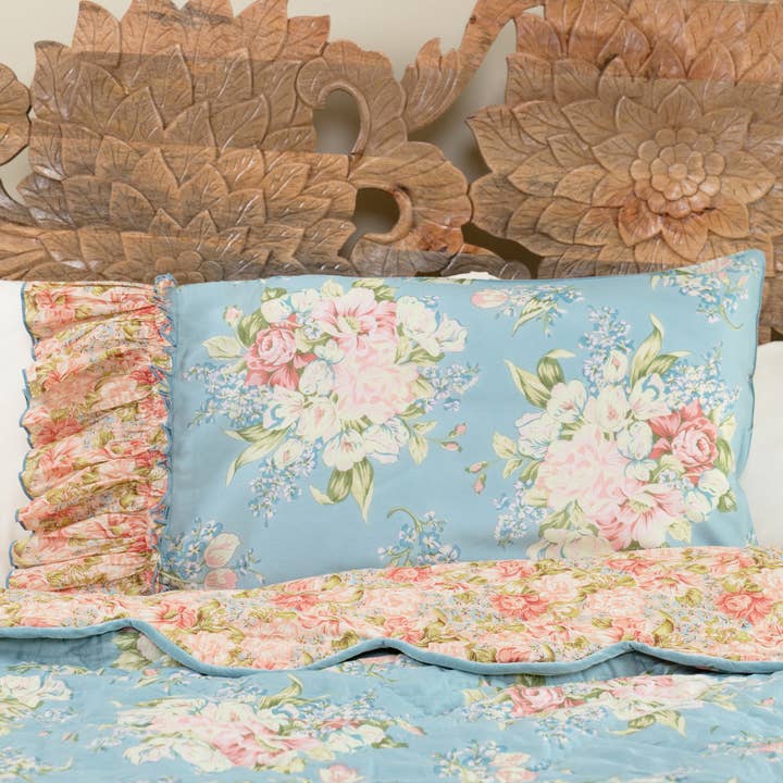 Blanche Pillowcase - Mist for wholesale by April Cornell