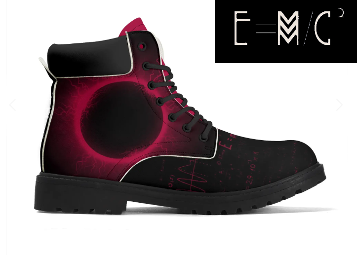 E=M/C2 - Wholesale Boots - Men's - E=M/C2 Men's Black Hole Pink Leather All Season Boots 6