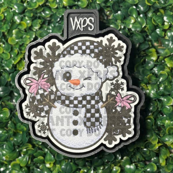 Moule Bonhomme de Neige Flou + Carton pour la vente par Vibrant Xpressions