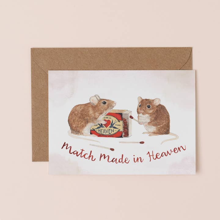 Match Made in Heaven Card for wholesale by Mister Peebles