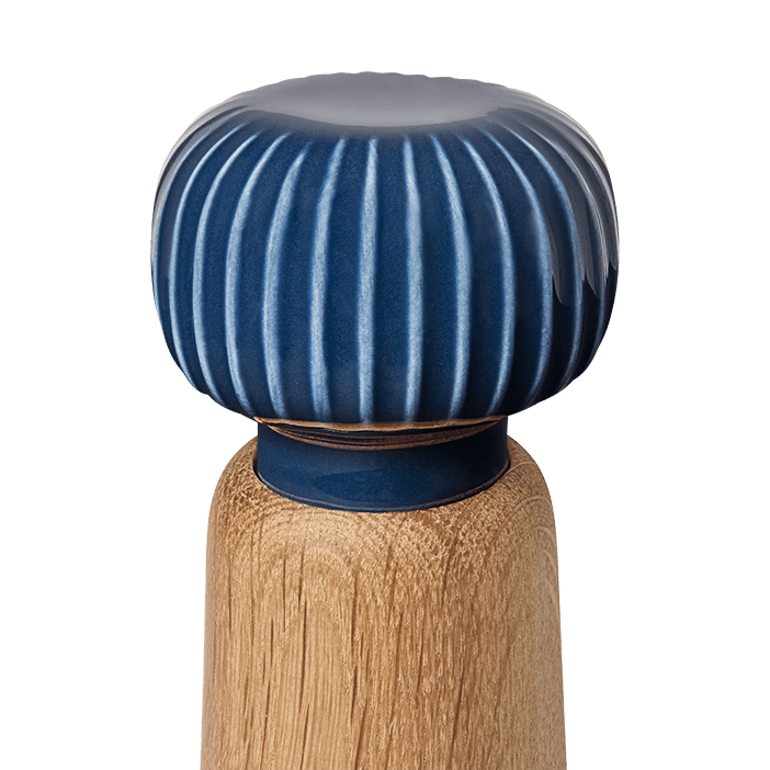Danish Design Collective - Wholesale Spice Mill - Kähler - Hammershøi - 7.3" Oak & Ceramic Spice Grinder1