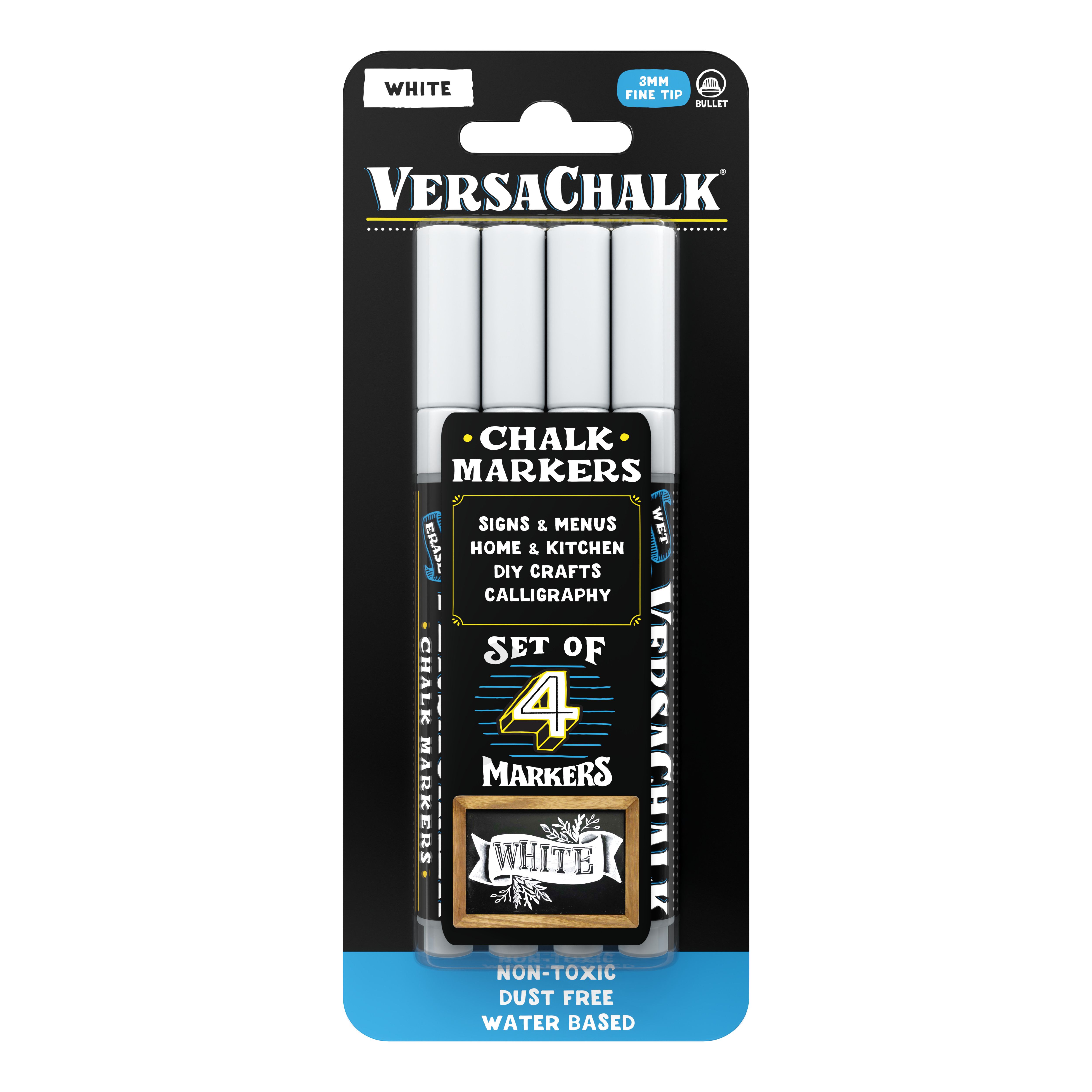 VersaChalk - Wholesale Marker - White Liquid Chalk Markers, Set of 410