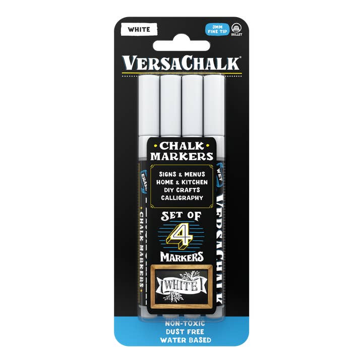VersaChalk - Wholesale Marker - White Liquid Chalk Markers, Set of 410