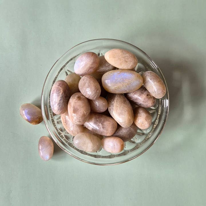 Moonlight Gemstones – wholesale Andlig sten/kristall – Kristall månsten tumlad ädelsten