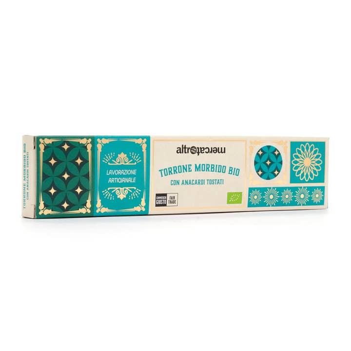 Altromercato - Wholesale Nougat - Soft Nougat Bar With Cashews - Organic - 90 g1