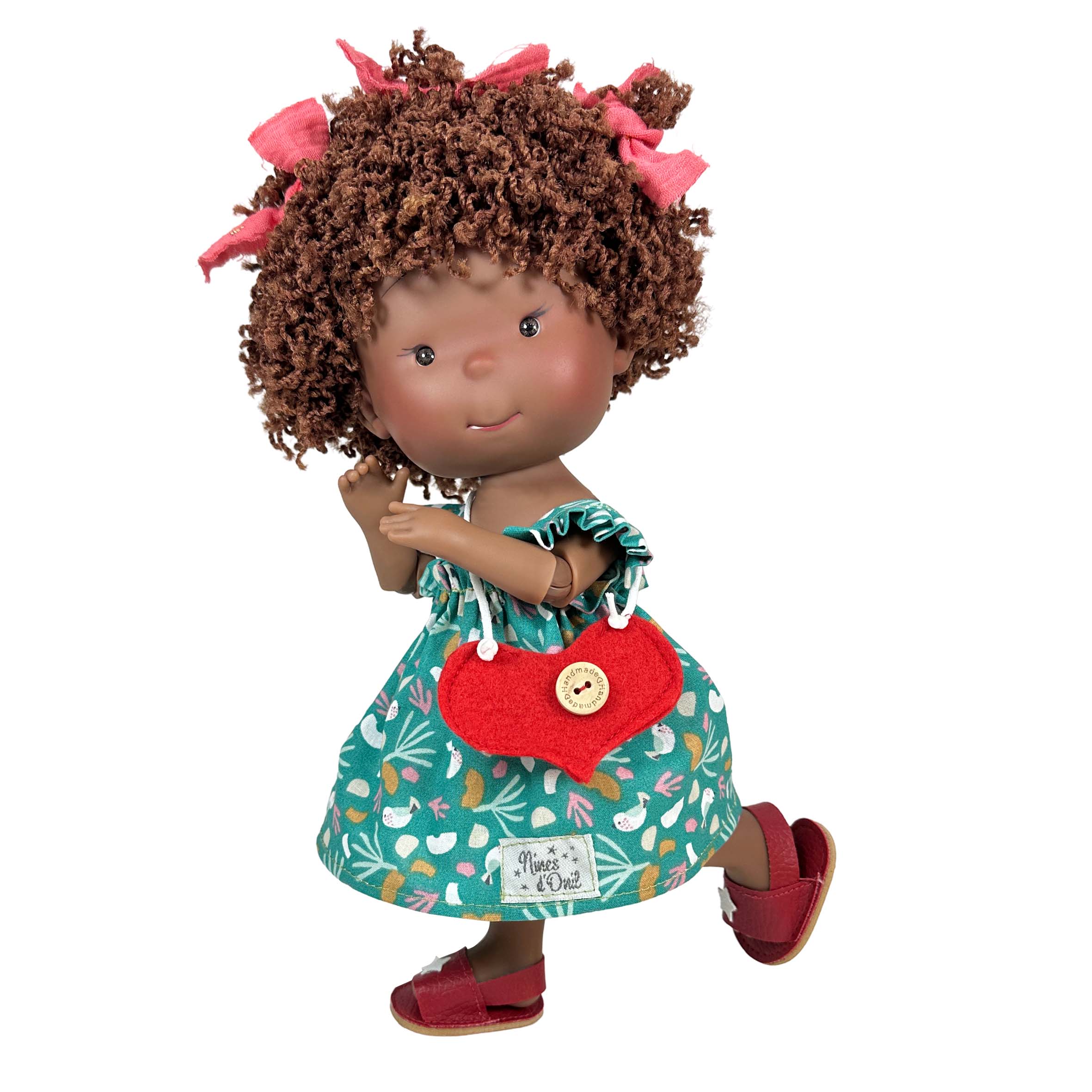 Nines Artesanals d'Onil Dolls - Vente Poupée – enfant - Poupée PIPPA MULATA printemps en vinyle, 30 cm, corps régulier ou articulé7