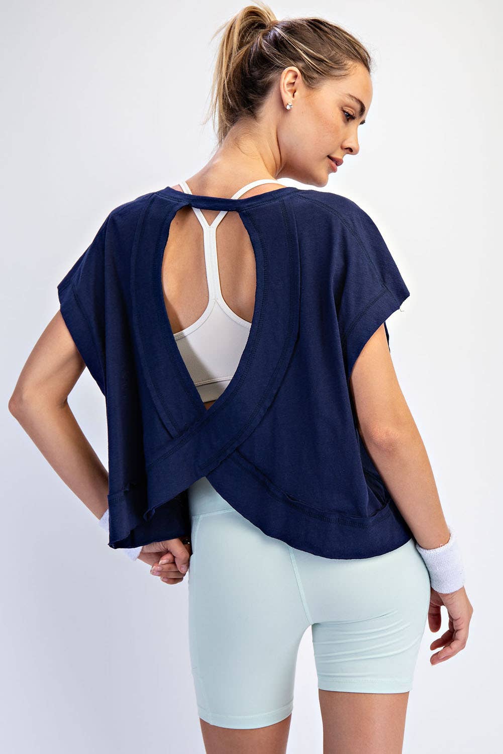Rae Mode - Wholesale Shirt - Women's - COTTON SLUB OPEN BACK TOP39