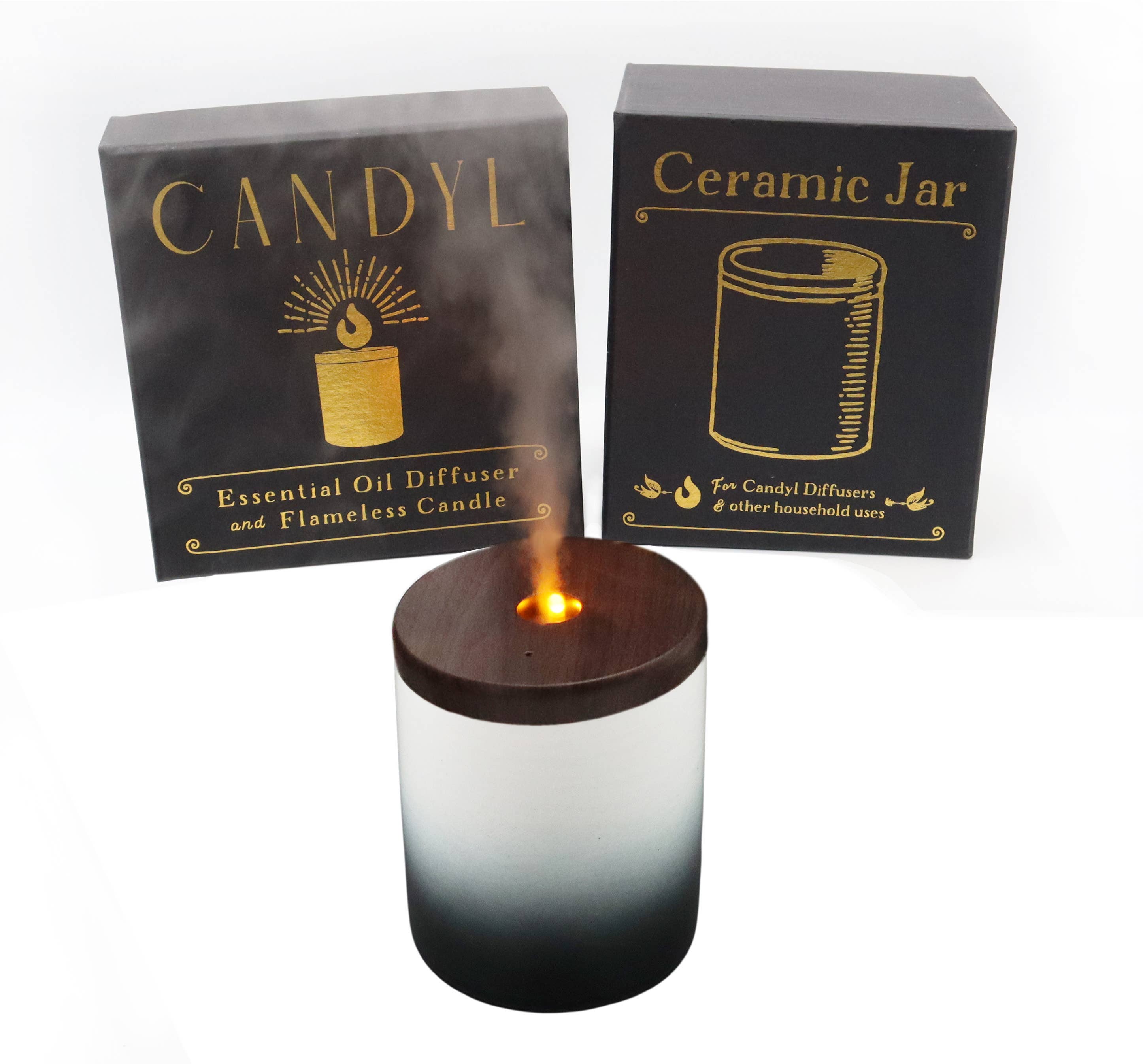 Candyl - Vente Diffuseur électronique - Diffuseur d'Huiles Essentielles Candyl avec Flamme de Lumière de Bougie18