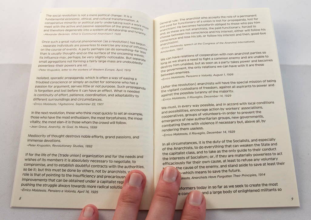 Microcosm Publishing & Distribution - Wholesale Politics & Current Events Book - Anarchists on Anarchism (Zine)2