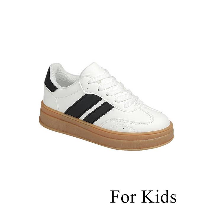 FASHION EMPORIO - Wholesale Lifestyle Sneakers - Kids - Kids Lace up Sneaker Shoes FL-TOPPING-03K