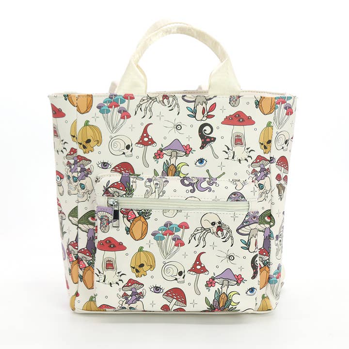 Goth Mushroom Mini Backpack for wholesale by COMECO INC