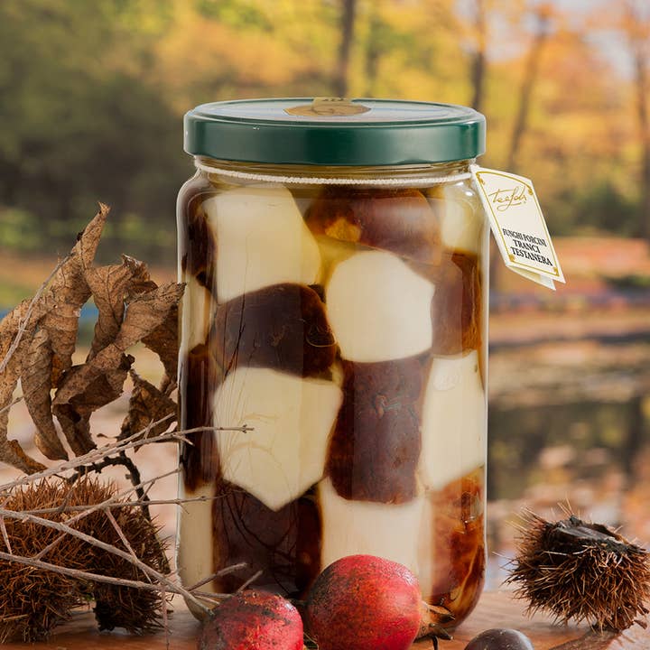 ANTICO PASTIFICIO TEALDI SRL (Tealdi) - Wholesale Dried/Dehydrated Vegetables - Porcini Slices "Black Head" Olive Oil 1700g