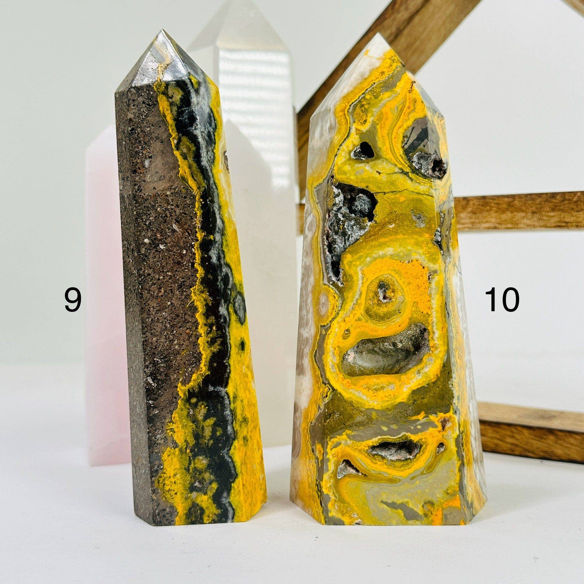 Rock Paradise - Wholesale Spiritual Stone/Crystal - Bumble Bee Jasper Crystal Point YOU CHOOSE9