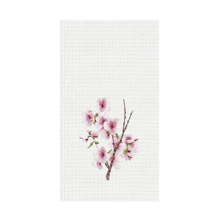 C&F Home - Wholesale Tea Towel - Cherry Blossom Floral Kitchen Towel0