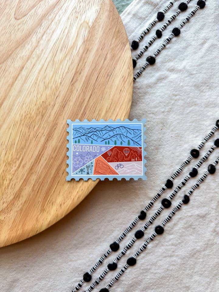Colorado Stamp Magnet for wholesale by Nadia Design Co