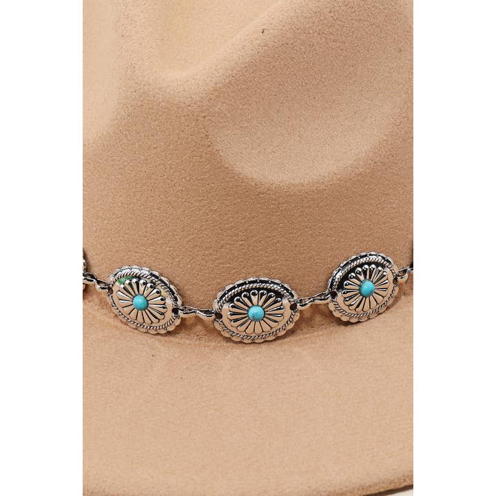 Anarchy Street - Wholesale Fedora - Women's - Western Concho Chain Fedora Hat3