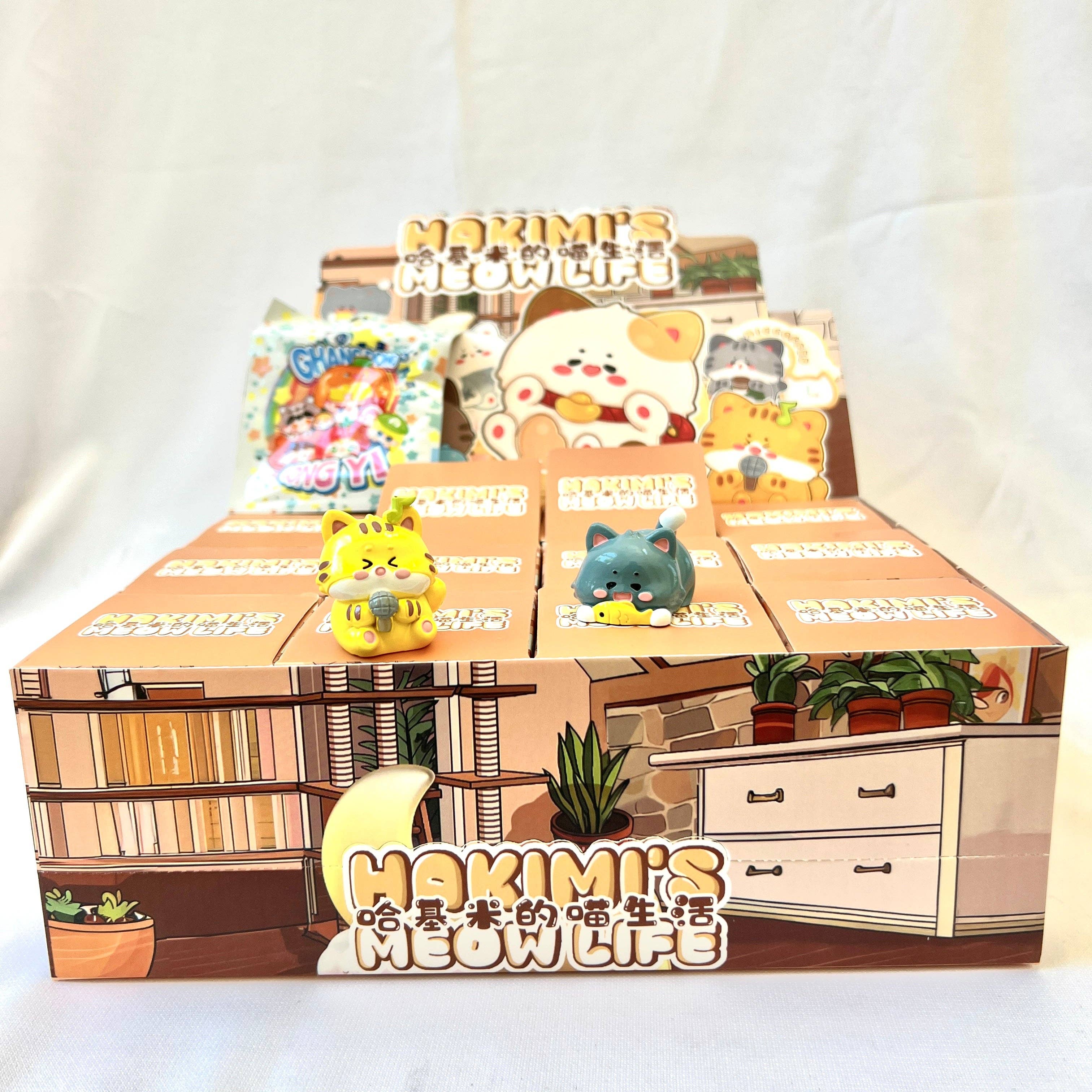 BCmini - Wholesale Decorative Figurine - 71019 KITTEN HAKIMI'S MEOW LIFE CAT FIGURINE BLIND BOX-128