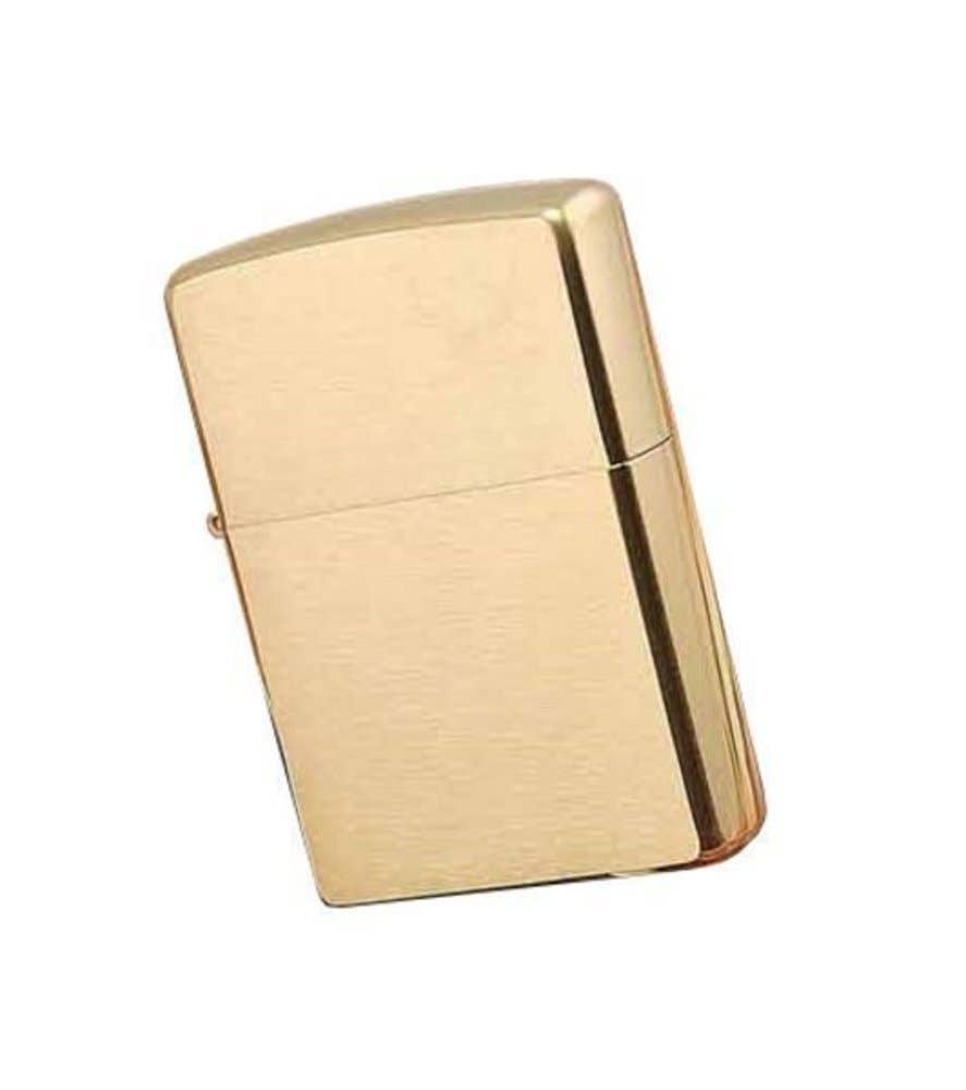 Benhalex - Wholesale Lighter - Zippo Lighter, Solid Brass, Brushed Finish, Classic #204B