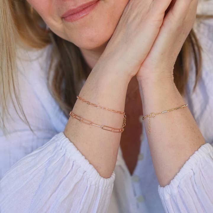 Adorn512 - Wholesale Link & Chain Bracelet - Paperclip Chain Bracelet3