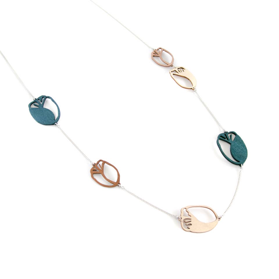 Valona - Wholesale Pendant/Charm Necklace - Tulip chain11