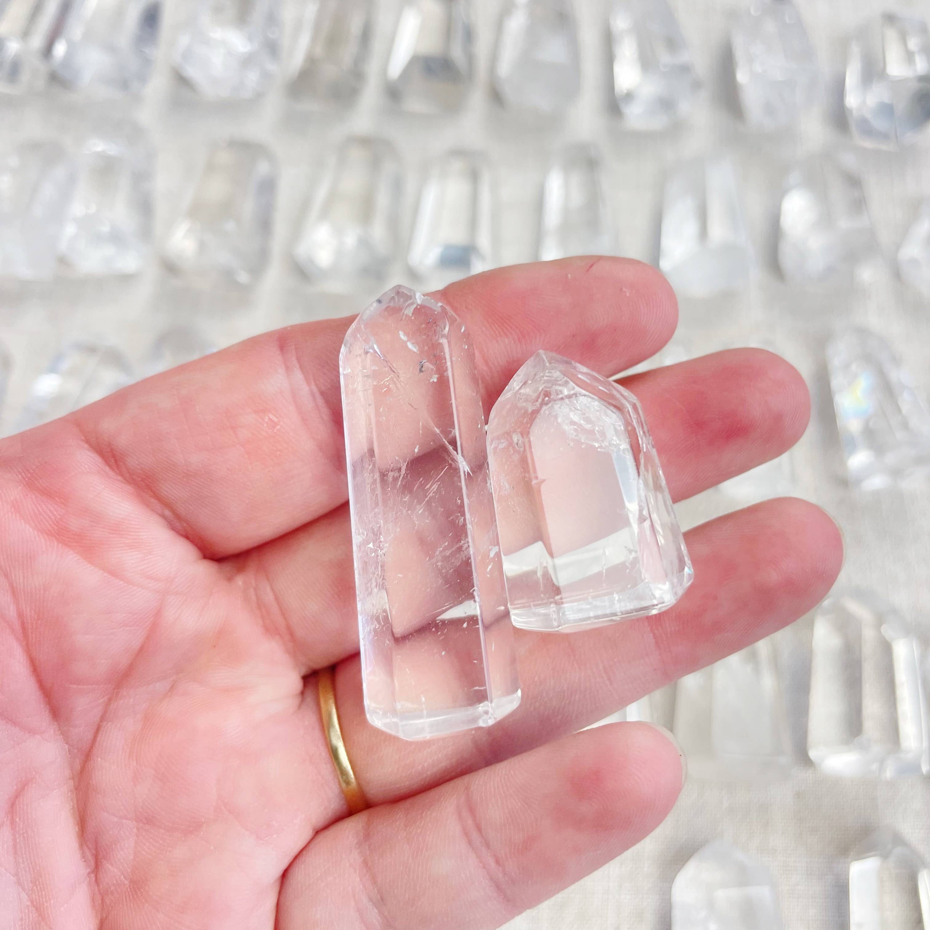 Ewelina Pas Jewelry - Wholesale Spirituele steen/kristal - Mini heldere kristalkwarts torens5