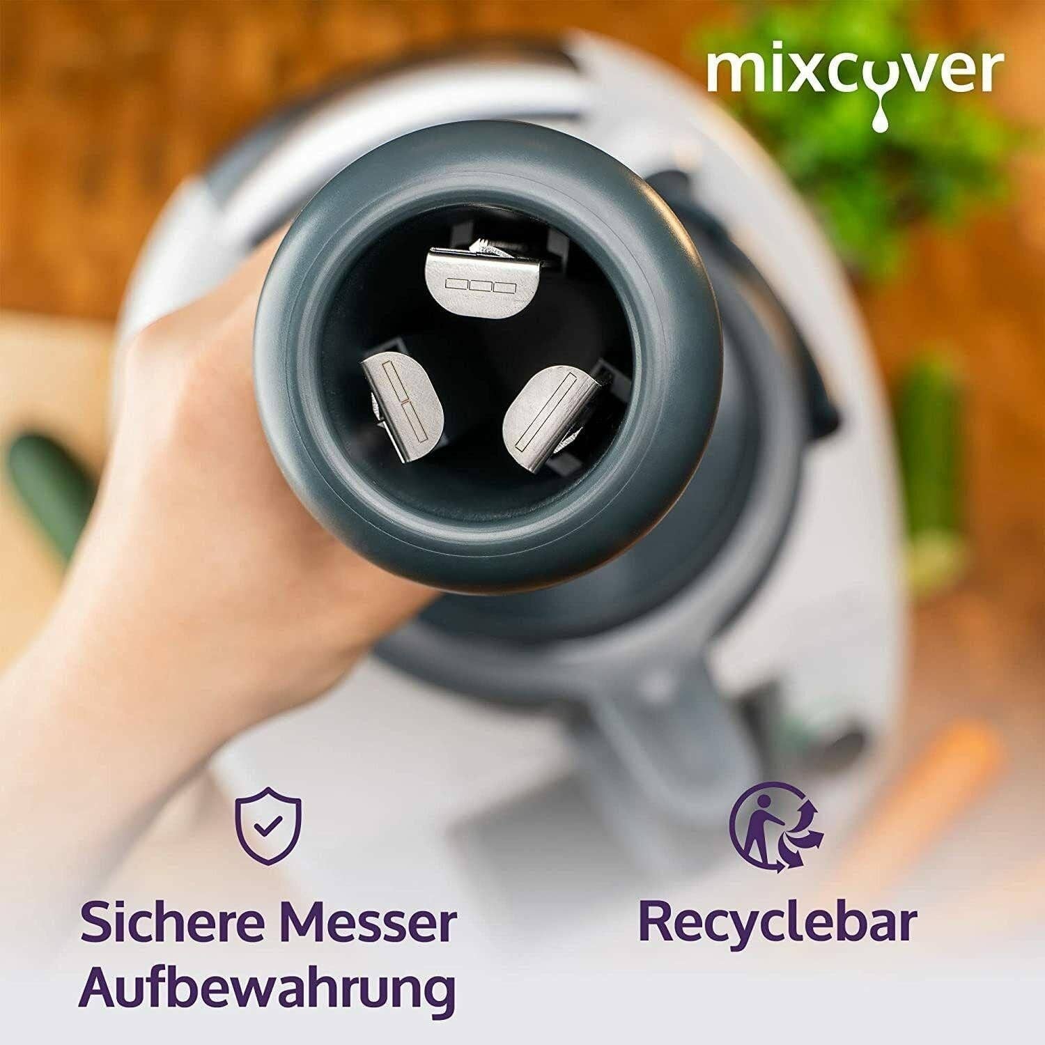 Mixcover GmbH – Engroshandel Køkkenredskab – Mixcover spiraludskærer til grøntsagsnudler kompatibel med Thermomix TM6 og TM56