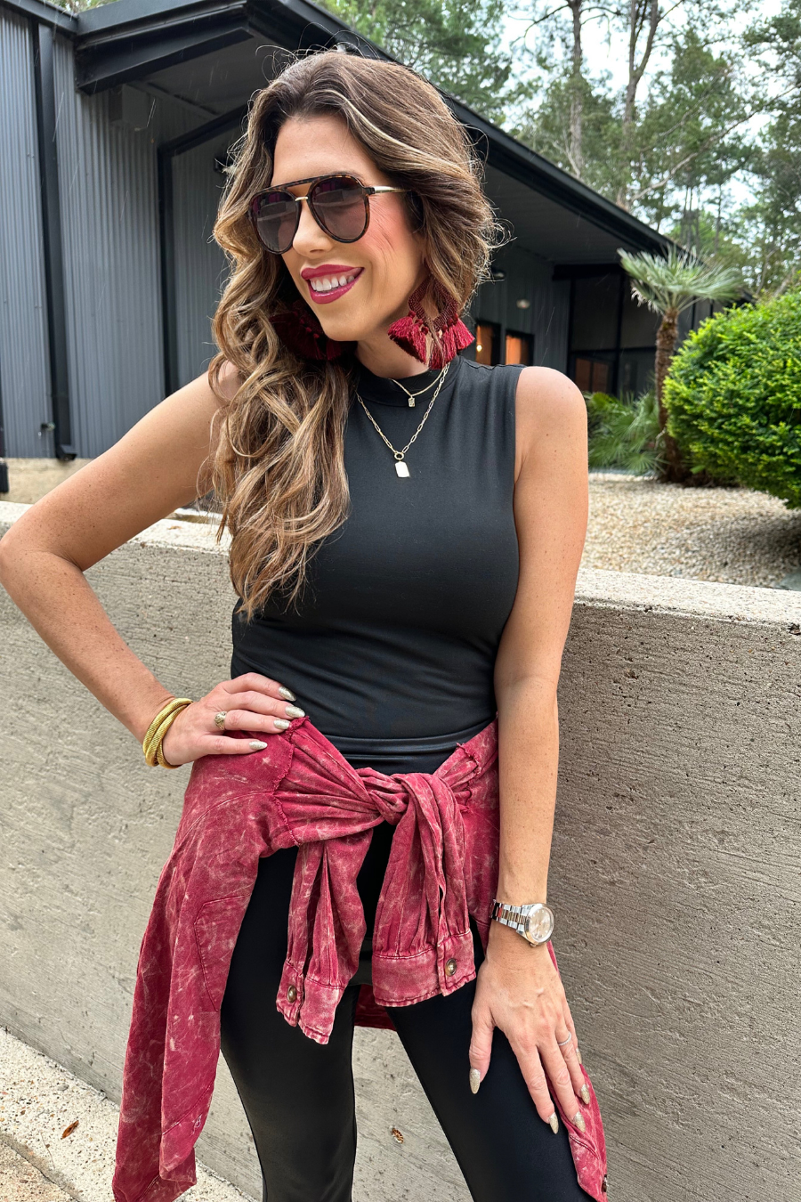 Jess Lea - Wholesale Button Down Shirt - Women's - Dean Button Up Top4