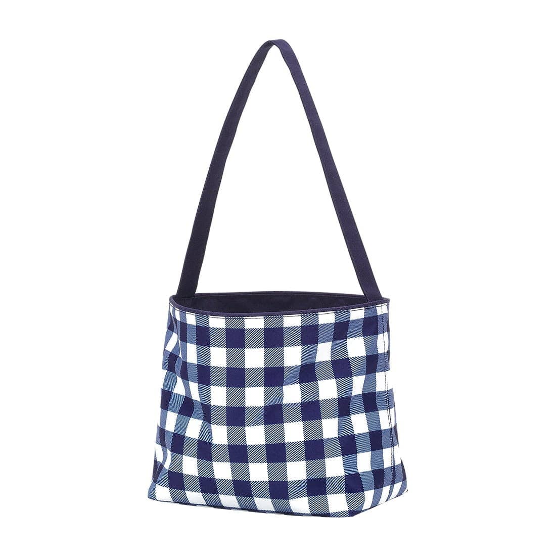 Viv&Lou - Wholesale Tote Bag - Kids - Navy Check Bucket0