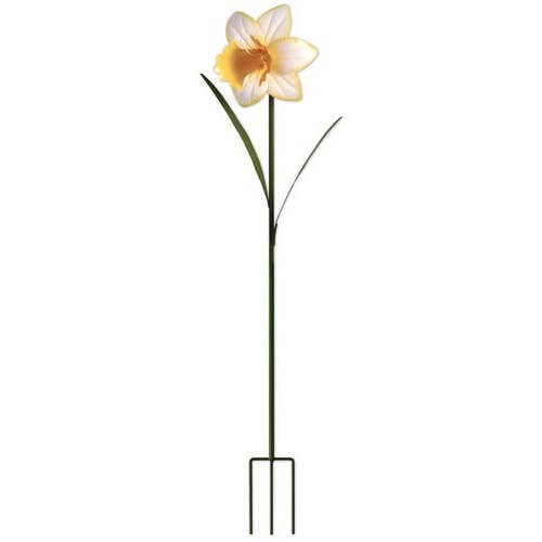 Sunset Vista Designs - Wholesale Garden/Lawn Stake - White Daffodil Stake 42"