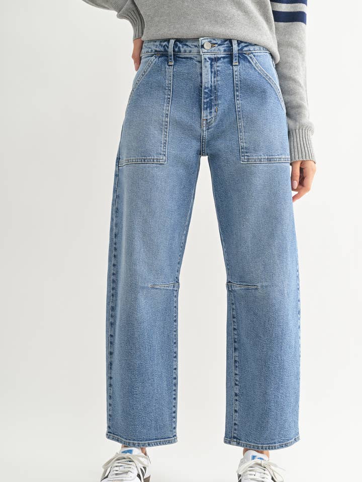 BP203J - MED - Barile con Cuciture Utilitarie per la vendita all'ingrosso da parte di JUST BLACK DENIM