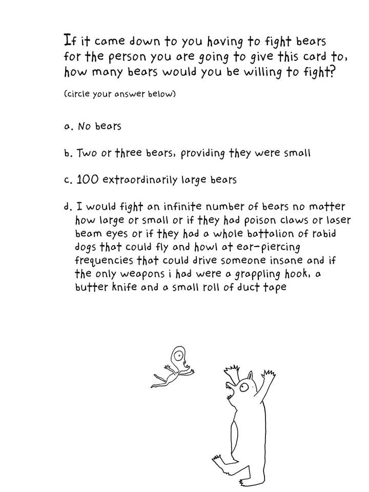 Orsi! - Biglietto di auguri per la vendita all'ingrosso da parte di The Art of Seth