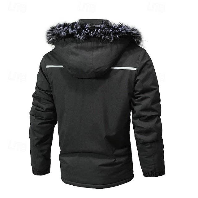 Ecovear - Wholesale Jacket - Men's - Mens Outdoor Polyester Fleece Hoodie Jacket3