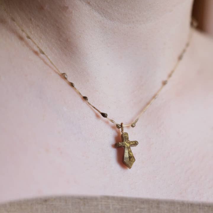 Golden Sword Handmade 16" Necklace for wholesale by Made by Wheeler