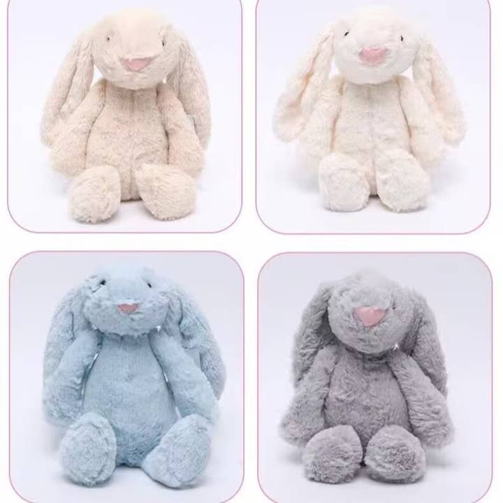 PR GROUPS LLC - Vente Peluche – enfant et bébé - Jouet en peluche pour enfants Lapin à longues oreilles - Assorti
